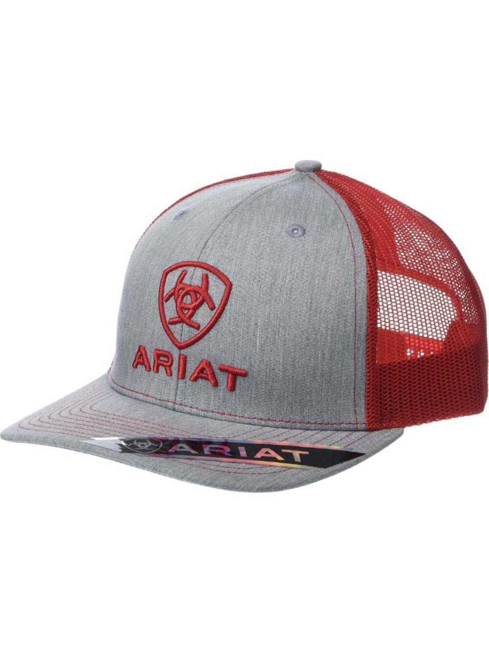 Men's Embroidered Shield Cap with Mesh Back, Snapback Closure - Stylish